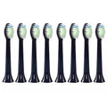 8-Pack: Black Replacement Electric Toothbrush Heads