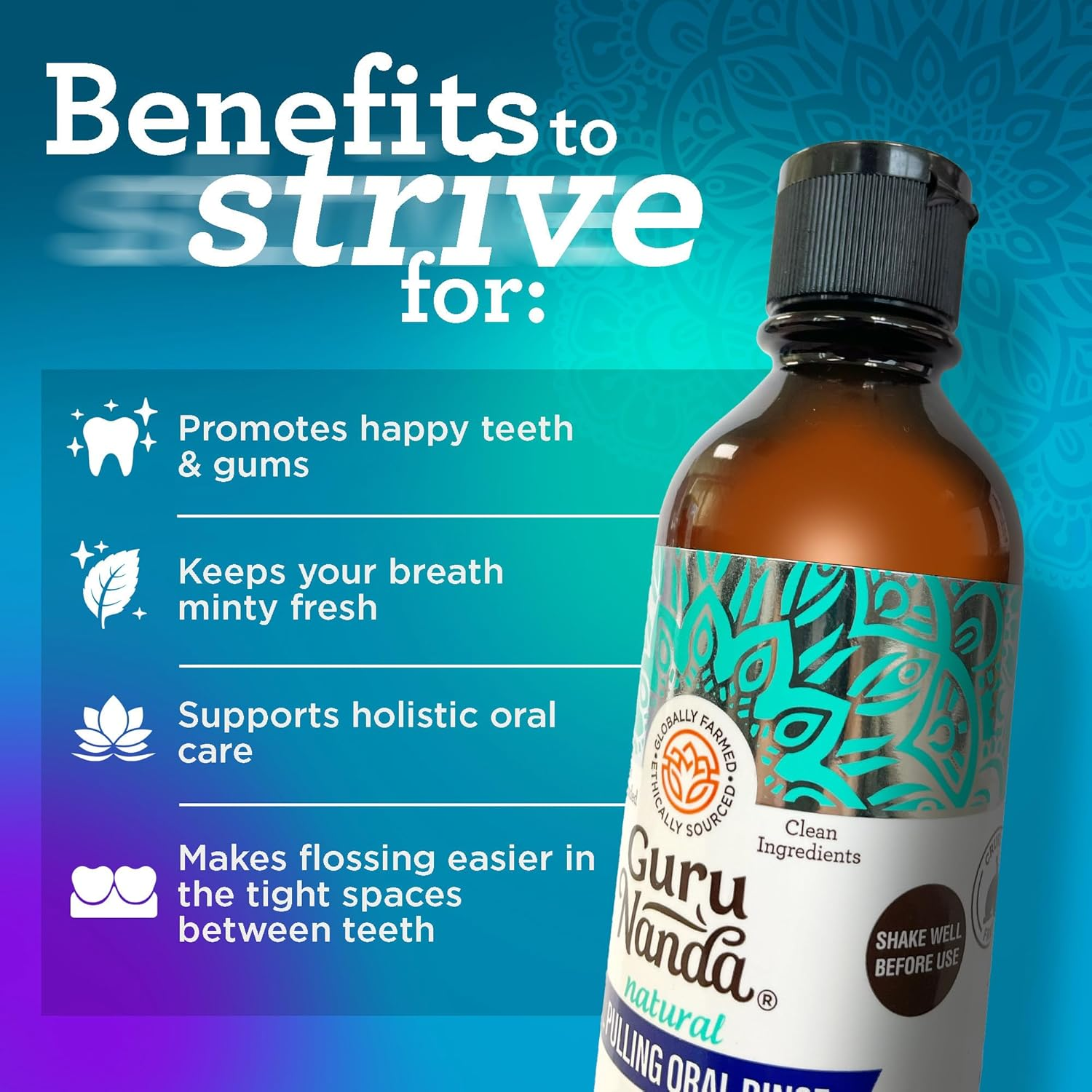 GuruNanda Cocomint Oil Pulling Mouthwash