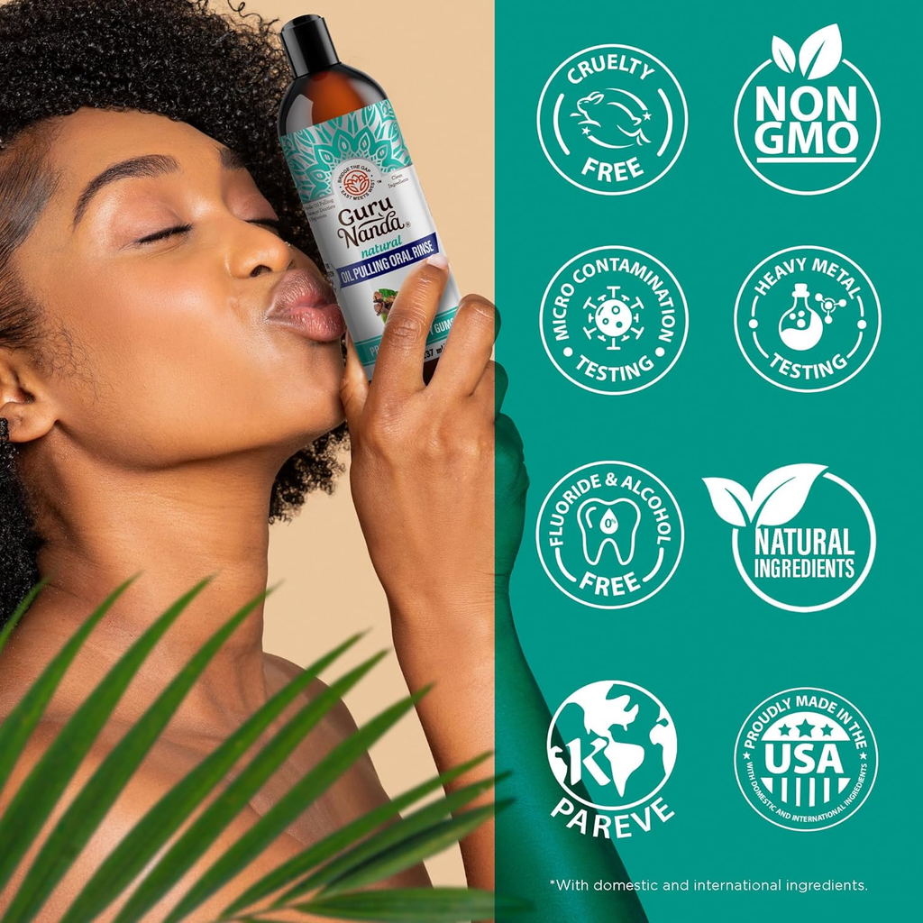 GuruNanda Cocomint Oil Pulling Mouthwash