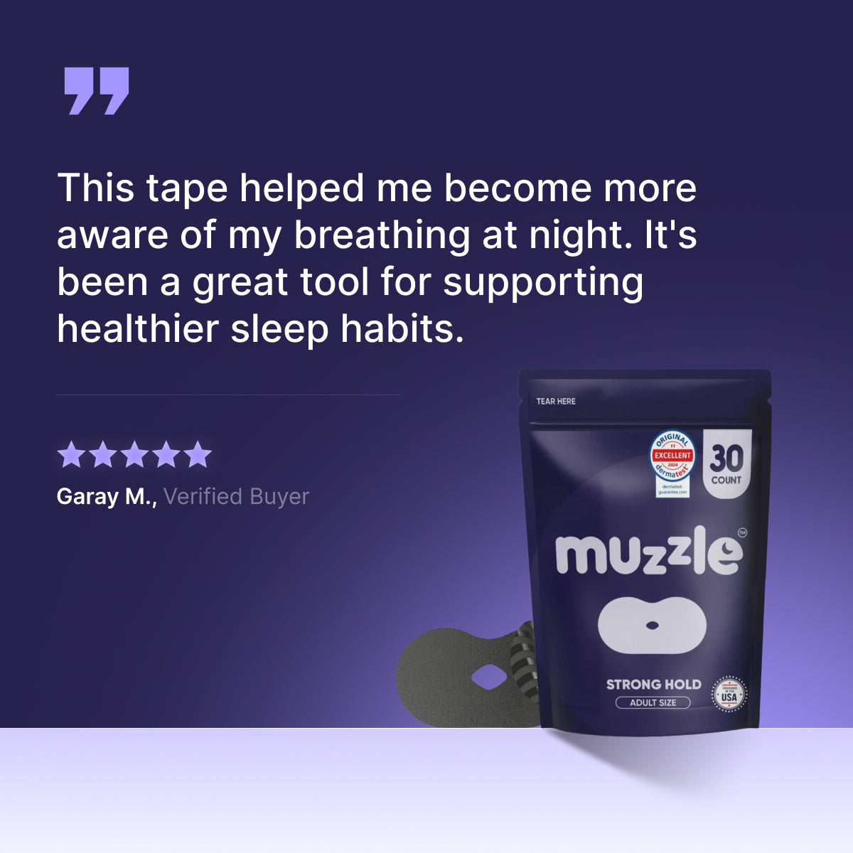 Muzzle® Mouth Tape (Medium Hold)